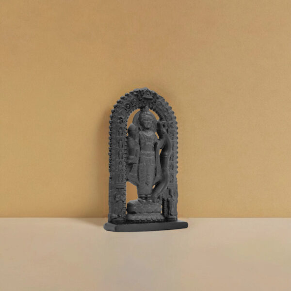 "Divine Black Stone Vishnu Idol – Handcrafted Spiritual Masterpiece" - Image 3