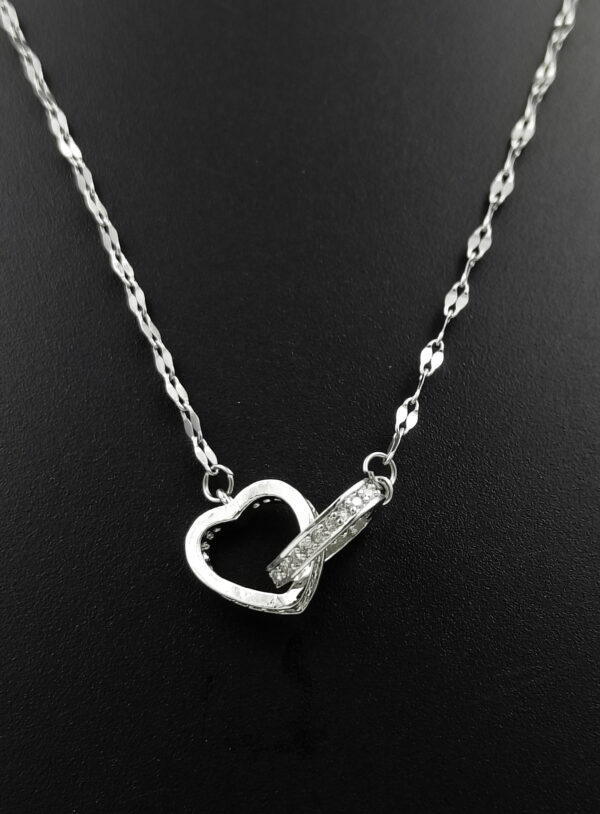 Eternal Bond – Interlocking Hearts Necklace - Image 4