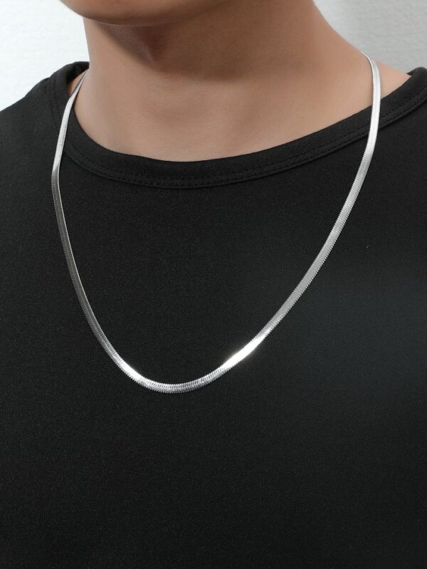 SleekSilver™ Luxe Snake Chain Necklace - Image 2