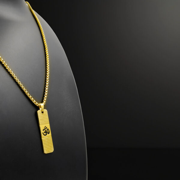 DivineAura Om Gold Pendant - Image 8