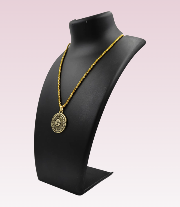 Eternal Om Spiritual Gold Pendant - Image 2