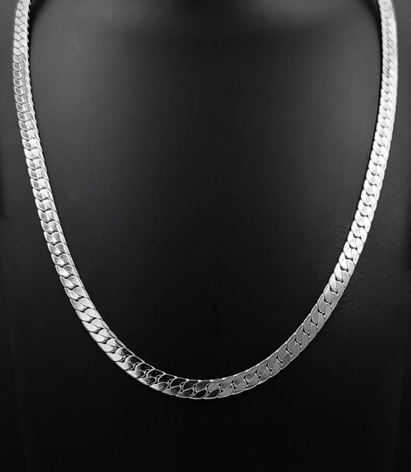 Titanium Luxe Flat Cuban Chain