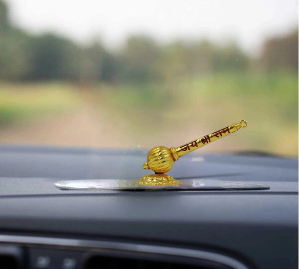 Divine Hanuman Gada - Jai Shri Ram Car Dashboard Idol - Image 4