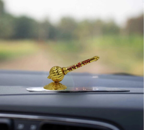 Golden Hanuman Gada - Jai Shri Ram Divine Blessings Idol - Image 2