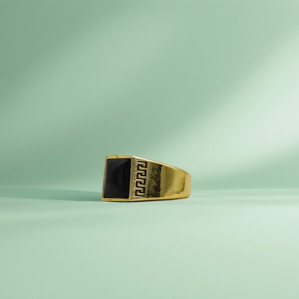 Golden Aegis ring for Men - Image 3
