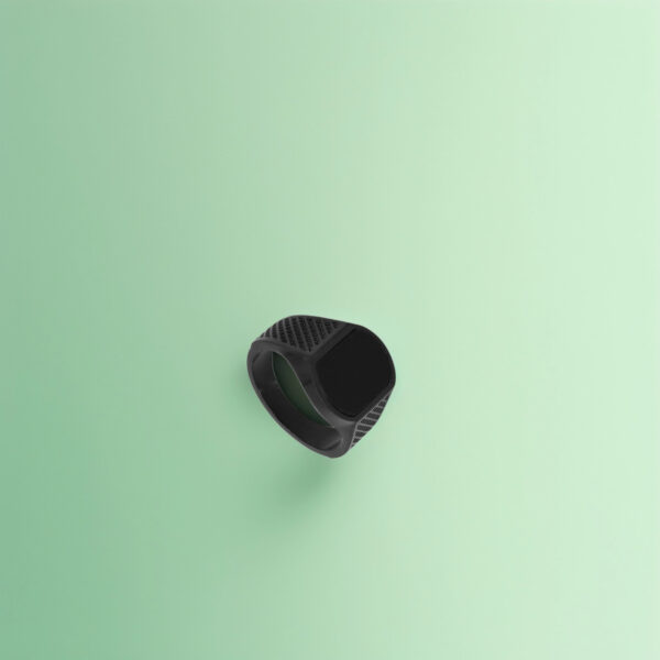 Obsidian Apex Black Ring for Men