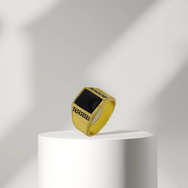 Golden Aegis ring for Men - Image 2