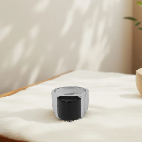 Shadow Signet Siver Ring - Image 3