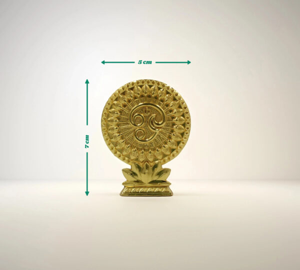 Divine South Om Chakra Brass Idol - Image 4