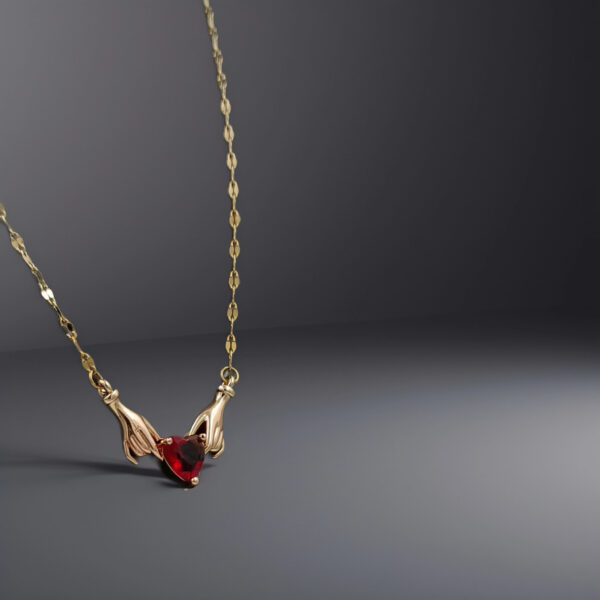 Heart’s Guardian Necklace – Golden Wings of Love - Image 2