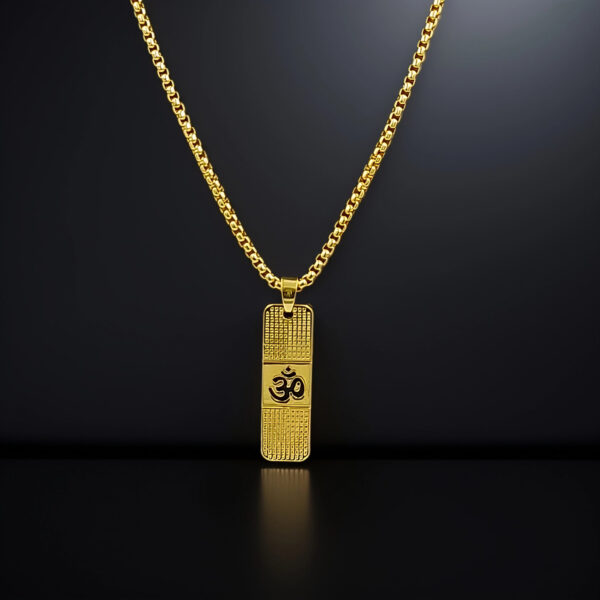 DivineAura Om Gold Pendant - Image 7