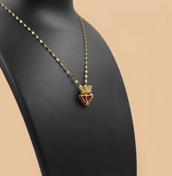Royal Heart Crown Pendant – Majestic Love - Image 3