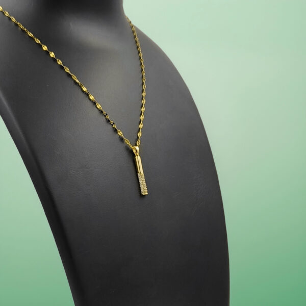 Golden Strike – Baseball Bat Pendant Necklace - Image 5