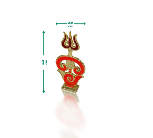 Divine Om Trishul Namah Brass Idol - Image 4