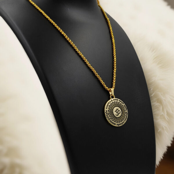 Eternal Om Spiritual Gold Pendant - Image 5